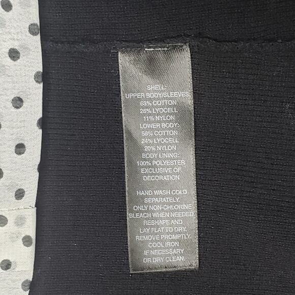 WHBM Women’s Medium Black Ruffled Sweater Blazer Elegant Romantic Office Chic - Picture 9 of 9